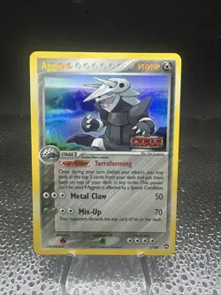 Pokemon Aggron #1/108 Power Keepers Stamp Reverse Holo Rare Pokemon 2007 - LP - Image 1