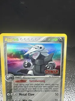 Pokemon Aggron #1/108 Power Keepers Stamp Reverse Holo Rare Pokemon 2007 - LP - Image 3