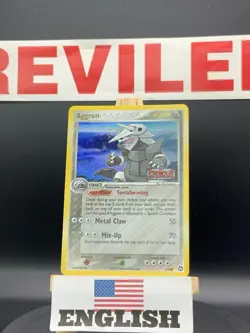Pokemon Aggron #1/108 Power Keepers Stamp Reverse Holo Rare Pokemon 2007 - LP - Image 1