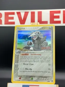 Pokemon Aggron #1/108 Power Keepers Stamp Reverse Holo Rare Pokemon 2007 - LP - Image 2
