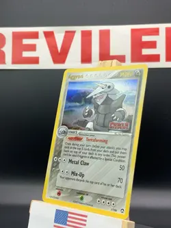 Pokemon Aggron #1/108 Power Keepers Stamp Reverse Holo Rare Pokemon 2007 - LP - Image 3