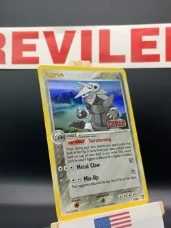 Pokemon Aggron #1/108 Power Keepers Stamp Reverse Holo Rare Pokemon 2007 - LP - Image 5