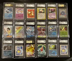 POKEMON GRADED SLAB LOT 18x! CGC VARIOUS GRADES - Image 1