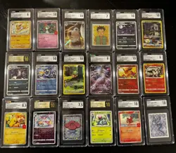 POKEMON GRADED SLAB LOT 18x! CGC VARIOUS GRADES - Image 1
