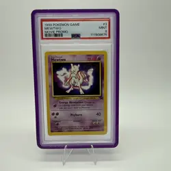1999 POKEMON GAME MOVIE MOVIE PROMO #3 MEWTWO PSA 9 - Image 1