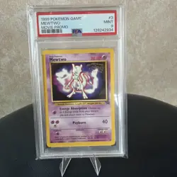 Pokemon 1999 Game MEWTWO Movie Promo #3 PSA 9 Mint RARE - Image 1