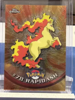Rapidash Topps Chrome Pokemon TV Animation Edition #78 2000 - Image 1
