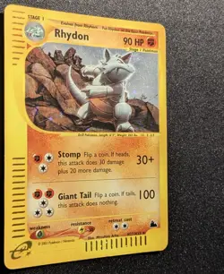 Pokemon SKYRIDGE - #H27/H32 Rhydon - Holo - ENG - SWIRL - Lightly Played - Image 5