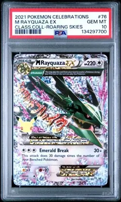 PSA 10 M Rayquaza EX 76/108 Celebrations Classic Collection Pokemon 2021 - Image 1