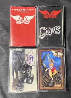 Aerosmith Cassette Lot Gems Nine Lives Greatest Hits Pump - Image 1