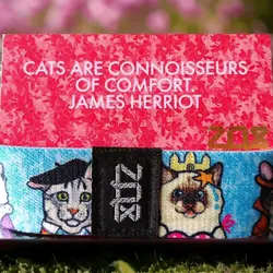 ZOX "NINE LIVES" Strap W/ Card-Silver (SZ Medium) - Image 2