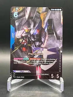 Penelope LR+ ST08-006 Flash of Radiance Alt Art Legend Rare Gundam Card Game NM - Image 1