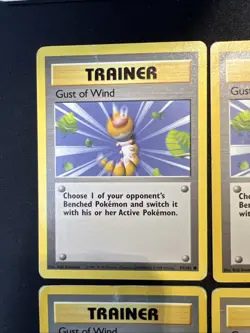 5x Lot Bulk Gust Of Wind 93/102 Base Set - Pokemon Card TCG 1999 - Image 2