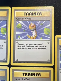 5x Lot Bulk Gust Of Wind 93/102 Base Set - Pokemon Card TCG 1999 - Image 3