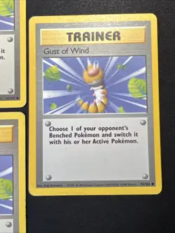 5x Lot Bulk Gust Of Wind 93/102 Base Set - Pokemon Card TCG 1999 - Image 4