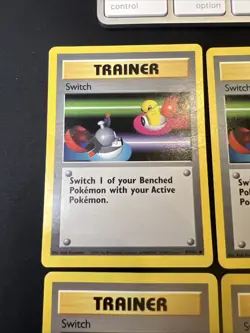 Used Pokemon TCG Switch Base Set 95/102 1999 Bulk Lot of 7 Trainer Cards - Image 3