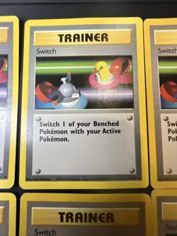 Used Pokemon TCG Switch Base Set 95/102 1999 Bulk Lot of 7 Trainer Cards - Image 5