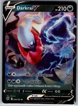 Darkrai V 098/189 SWSH10: Astral Radiance - Pokemon Card - NM - Image 1