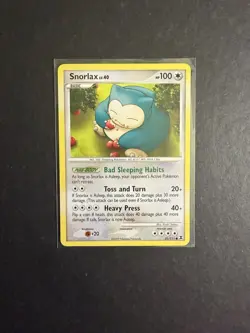 Snorlax 81/111 Pokemon Card Platinum Rising Rivals 2009 PTCG - Image 1