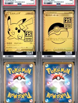 Pokemon 25th Anniversary Golden Card Set PSA 9 sequencial Japanese - Image 1