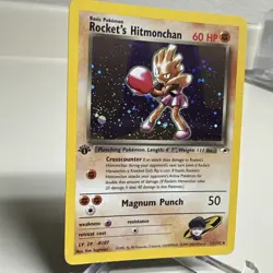 Rockets Hitmonchan 1st Edition Gym Heroes Trading Card 11/132 Vintage - Image 5
