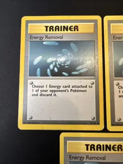 3x Lot Bulk Energy Removal 92/102 Base Set - Pokemon Card TCG 1999 - Image 2