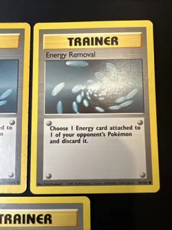 3x Lot Bulk Energy Removal 92/102 Base Set - Pokemon Card TCG 1999 - Image 3