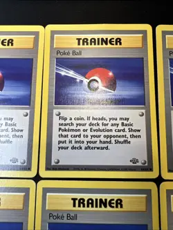 7x Bulk Lot Poke Ball 64/64 Jungle Set - Pokemon Card TCG 1999 - Image 3