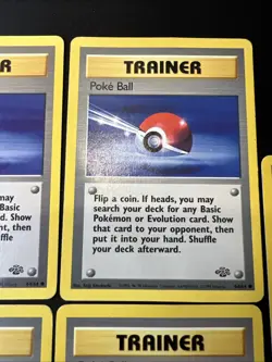 7x Bulk Lot Poke Ball 64/64 Jungle Set - Pokemon Card TCG 1999 - Image 4