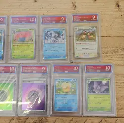 Pokemon Graded Cards bundle x9 slab king lot 2 - Image 3