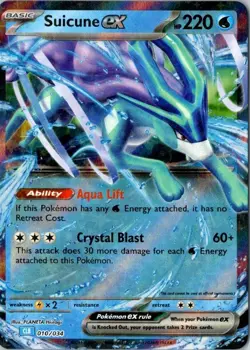 Suicune ex Classic Collection Trading Card Game Classic 010/034 NM - Image 1
