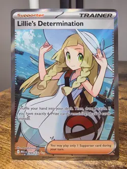 Pokemon Mega Evolution Lillie's Determination 169/132 Full Art Rare NM - Image 1