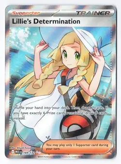 Lillie's Determination 169/132 - Pokemon Mega Evolution Full Art Ultra Rare NM - Image 1