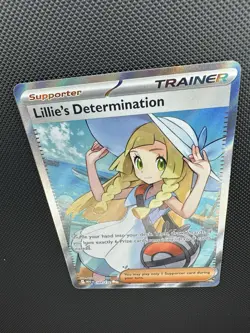 Pokemon Lillie’s Determination 169/132 Mega Evolution Ultra Rare NM - Image 2