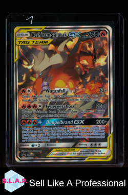 RESHIRAM & GLURAK GX POKEMON SM201 2019 TAG TEAM BLACK STAR PROMO FIGURE COLL GE - Image 1