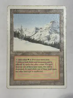 Taiga Dual Land MTG Revised Edition MP - Image 1