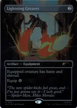 MTG Lightning Greaves (Rainbow) (1992) | NM Foil | Secret Lair Spider-Man {SLD} - Image 2