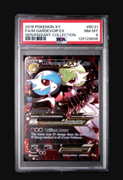 Pokemon XY Generations Radiant Collection Mega Gardevoir EX RC31/RC32 PSA 8 NM - Image 1