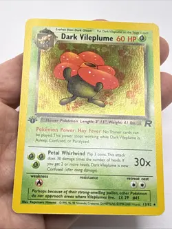 DARK VILEPLUME 13/82 Team Rocket-1st Edition Holo POKEMON 2000 - Image 3