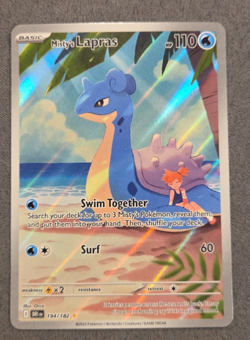 Misty's Lapras Illustration Rare SV10 Destined Rivals 194/182 POKEMON TCG - Image 1