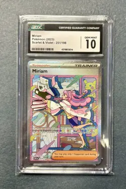 Pokemon Miriam 251/198 SV01: Scarlet & Violet Base Set Holo. CGC Gem Mint 10 - Image 1