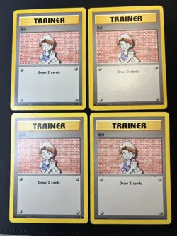 4x Lot Bulk Bill 91/102 Base Set - Pokemon Card TCG 1999 - Trainer - Image 1
