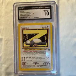 Pokemon 2002 Snorlax #49 Pokemon League Promo Black Star Promo GEM MINT CGC 10 - Image 1