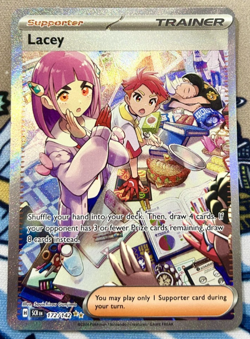 Pokemon TCG Lacey 172/142 SIR Full Art Trainer Stellar Crown NM English - Image 1