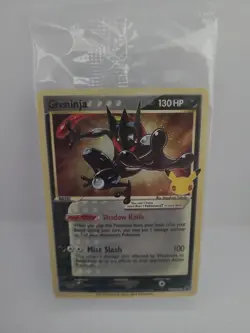 Pokemon TCG - Greninja Gold Star SWSH144 SEALED Promo Swirl Celebrations NM* - Image 2