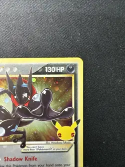 Pokemon TCG Greninja Gold Star SWSH144 Celebrations Black Star Promo With Swirl! - Image 4