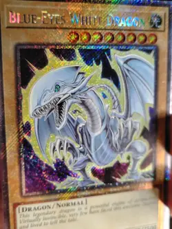 Blue-Eyes White Dragon (7th Art) RA04-EN108 Platinum Secret Rare Yugioh NM - Image 3