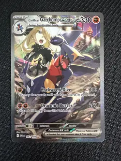 Cynthia's Garchomp ex 232/182 Sv10: Pokemon TCG Destined Rivals SIR NM - Image 1