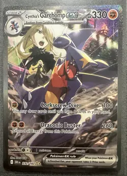 Pokemon TCG Cynthia's Garchomp ex - 232/182 - SV10: Destined Rivals SIR - Image 2
