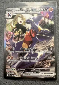 Pokemon TCG Cynthia's Garchomp ex - 232/182 - SV10: Destined Rivals SIR - Image 3